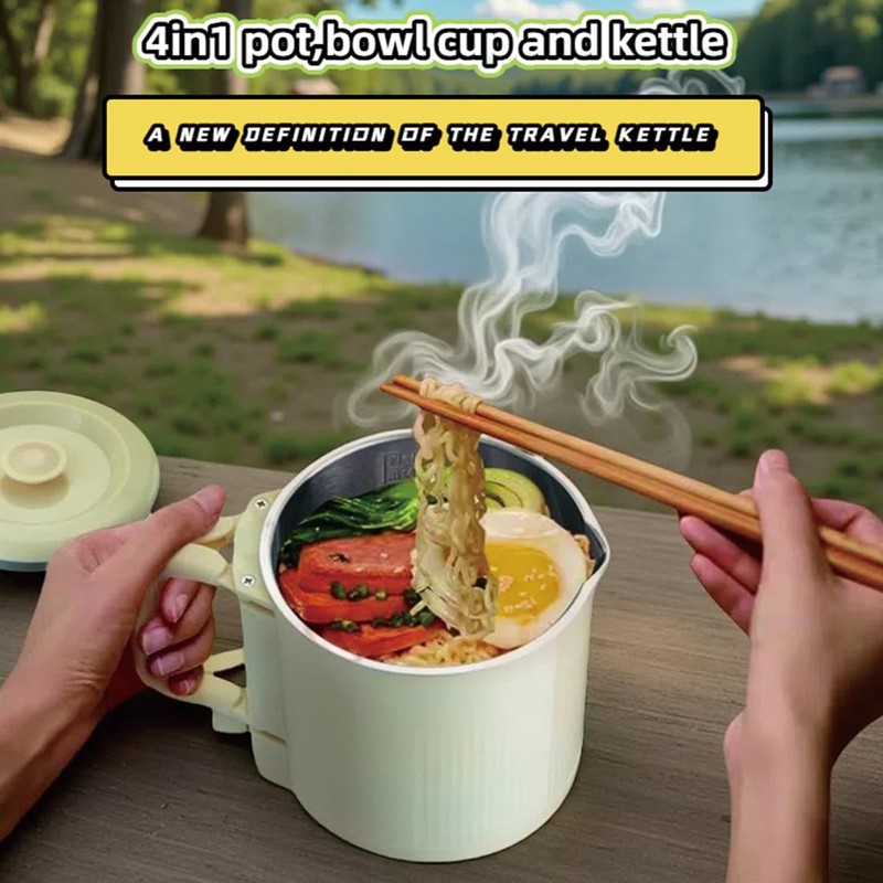 Premium Travel-Friendly Foldable Electric Kettle - 21oz Hot Water Boiler