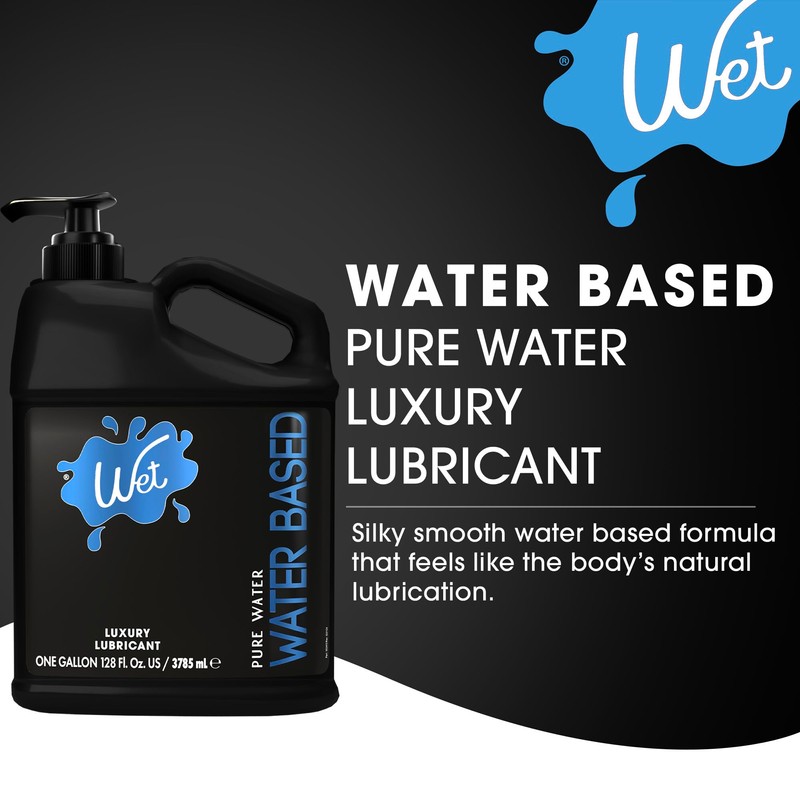 Wet Silver Water-Based Lubricant | Long-Lasting, Original Premium Formula |