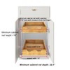 DINDON 2 Tier Pull Out Cabinet Organizer (14" W x