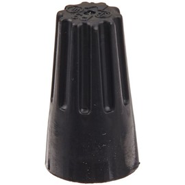 NSI WC-HB3-B Easy-Twist High Temperature Wire Connector, 22-14 AWG Wire Range, 600V, Black, Pack of 500