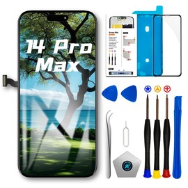 SIMDOG for iPhone 14 Pro Max Screen Replacement Kit 6.7 inch, Full HD LCD Display 3D Touch Screen Digitizer Full Assembly + Repair Tools,Model A2651, A2893, A2896, A2895, A2894
