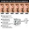 Senteria 925 Sterling Silver Stud Earrings Set Hypoallergenic Small Stud