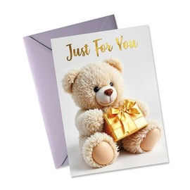 10" Just to Say " Cards for Him/Her/Friend - For New Job, Birthday, Graduation, Thank You, Thinking Of & Other Events - Cute Greeting Card Design (150mmx105mm) Mulitpack