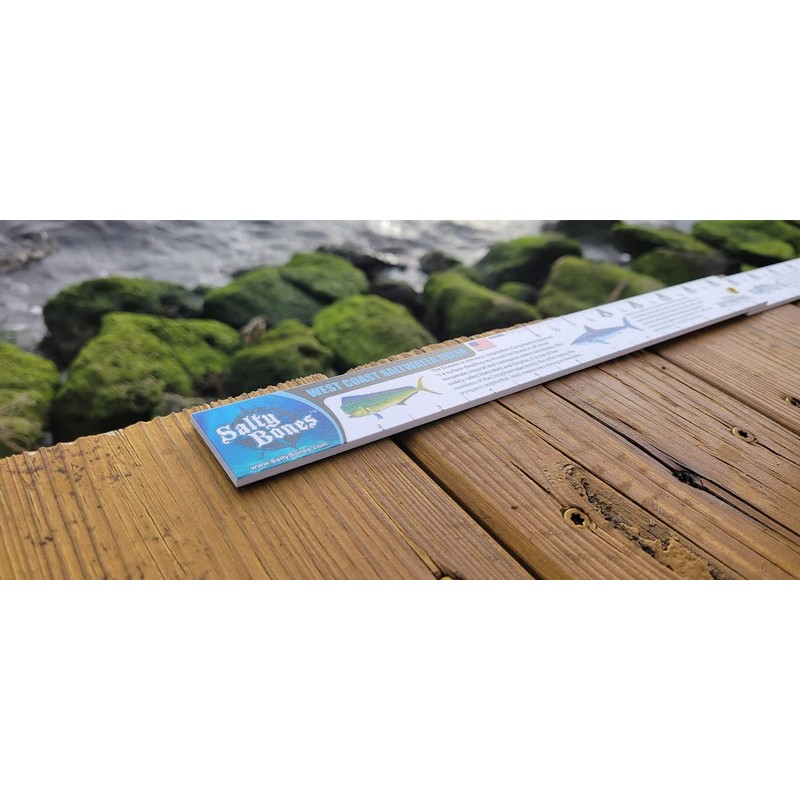 Salty Bones West Coast ID Saltwater 36" Folding Fishing Ruler