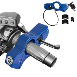 RAFIYU Motorcycle Lock Universal, Adjustable Brake Disc Lock, Security Anti-Theft Lock Handlebar Lock for Scooters, Moped, Scooters, Bicycle, ATVs, Dirt Bikes (Blue)