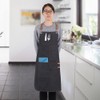 Fdit Arbeit Schürze Einstellbare Chef Schürze mit Kreuz Ledergurte Multitasche