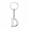 Yuxh Keychain A-Z Single Letter Keyring DIY Key Ring Cool
