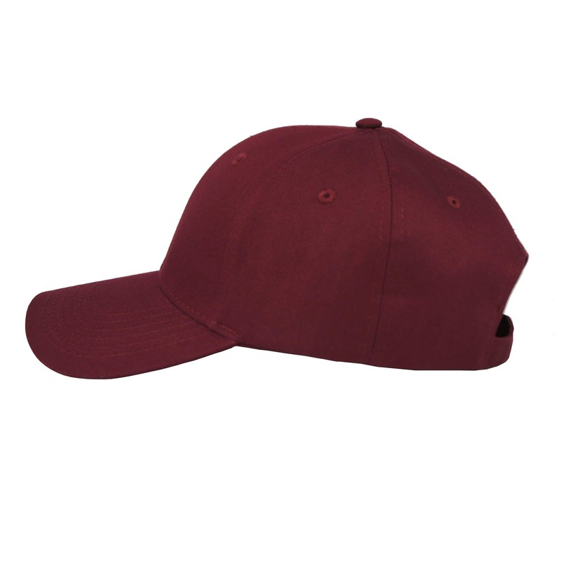 FREEBIRD99 Unisex Cotton Adjustable Baseball Cap Plain Hat (Burgandy)