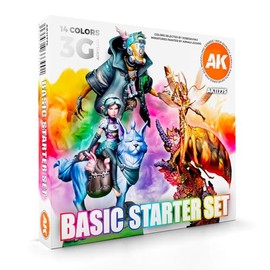 AK Interactive 3 Gen Jose Davinci Basic Starter Set, 17 ml (Pack of 18)