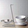 Ksrnsne Stainless Steel Spoon Rest Holder,Long Handle Vertical Saving Soup
