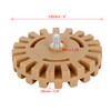 X AUTOHAUX 4" Car Rubber Eraser Wheel with Drill Adaptor