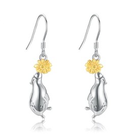 Capybara Dangle Earrings Sterling Silver Capybara Jewellery Gifts For Women