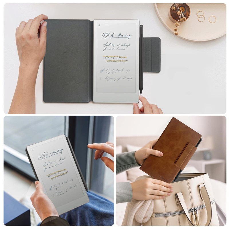 LaoShuSheng Magnetic Case for 7.3" Remarkable Paper Pro Move Tablet