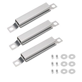Wohlstand 3 Pieces Gas Grill Replacement Parts, Crossover Burner, Gas Grill Cross Over Burner for BBQ Stainless Steel Flame Bridge