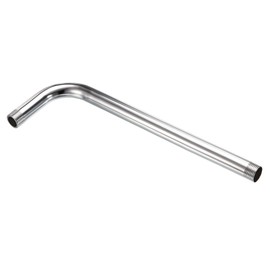 PATIKIL G1/2 Male Thread Shower Arm, 1 Pack 12.2" Length Stainless Steel Wall-Mounted Extension Pipe Connector for Fixed Shower Head, Silver