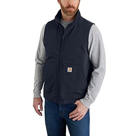 Carhartt Men's Super Dux™ Relaxed Fit Lightweight Softshell Vest, Navy, Small