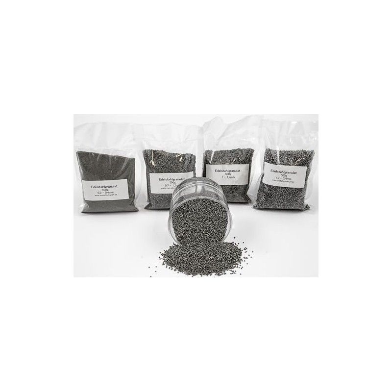 Stainless Steel Granules Round Weight 500 g Dimensions 0.2-0.4 mm