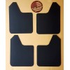 StreetRays [Originals] [SR] STARTER Mud Flaps Set BLACK with Custom