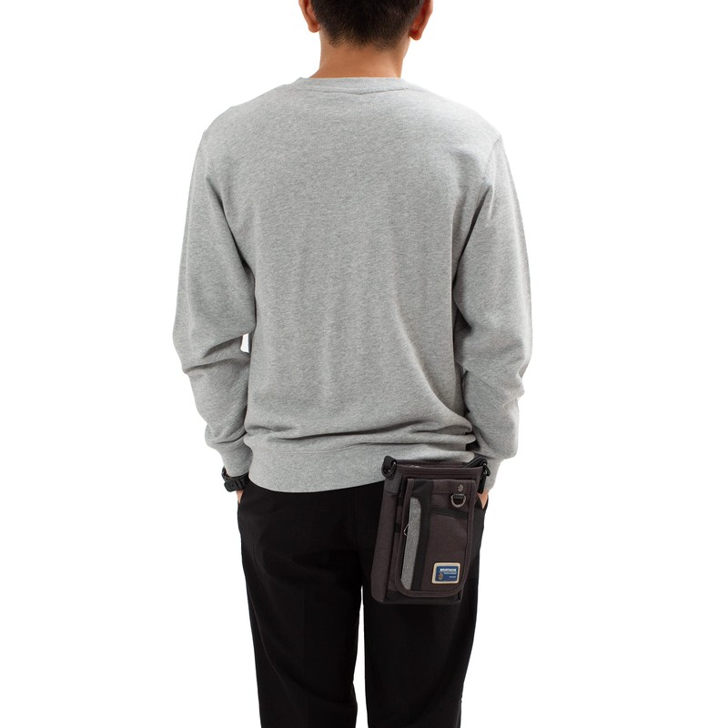 Mustache MDP-0655 2-Way Mini Shoulder Pouch, Scissor Bag, Crossbody, Black