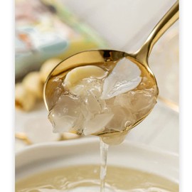 white fungus Starch Soup Powder 5.29 oz/150g (15g * 10 bags/bag) Freeze dried Tremella soup, instant breakfast Congee, Chinese Dessert breakfast drink