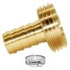 Joywayus Garden Hose Pipe Connector,5/8" Barb x 3/4" Male GHT