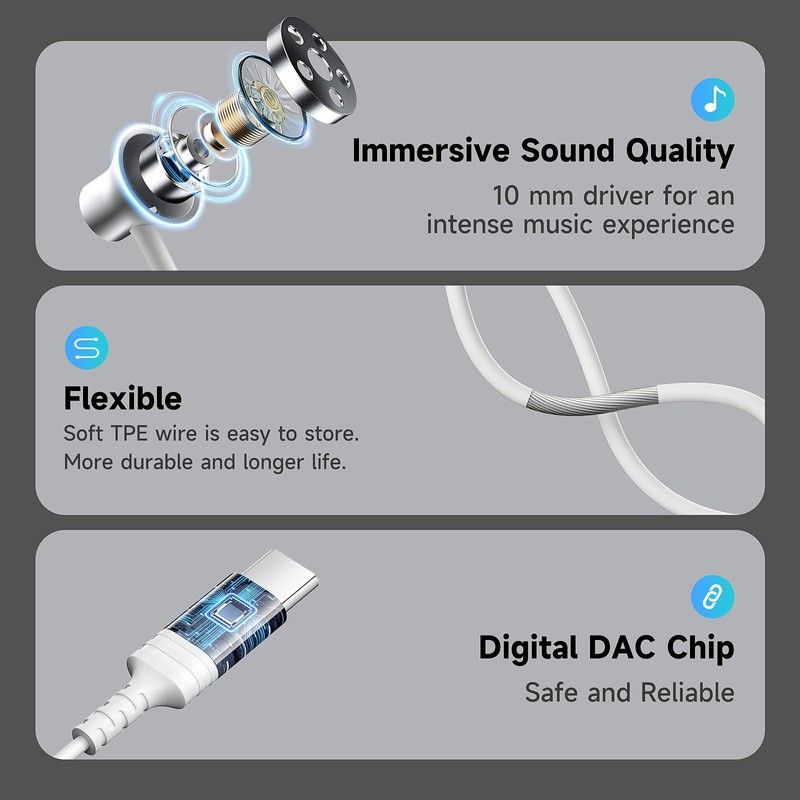 Harphones USB C Wired W01