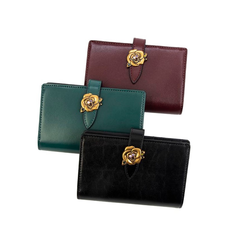[ANNA SUI] Bourbon Bi-Fold Wallet, green