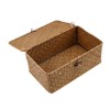 FOMIYES Woven Storage Baskets Natural Seaweed Straw Rectangular Basket Seaweed