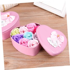 Mikinona Flower Soap Rose Petal Unique Mother's Day Present Elegant Women's Soap Random Color