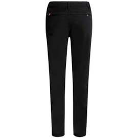 Camii Mia Women's Winter Warm Outdoor Slim Windproof Waterproof Ski Snow Fleece Hiking Pants (38W x 30L, Black)