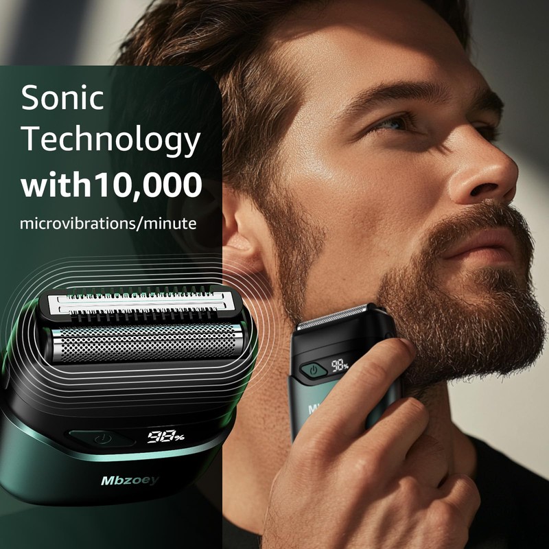 Electric Foil Shavers for Men, Mini Electric Razor, Compact Face