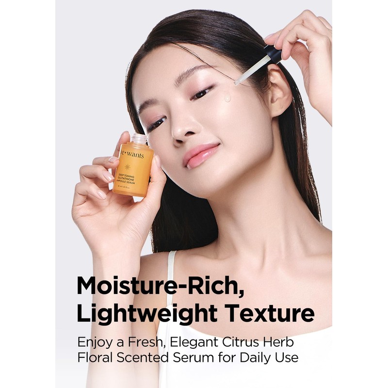 Bewants Deep Toning Glutathione Ampoule Serum | Korean Skincare with