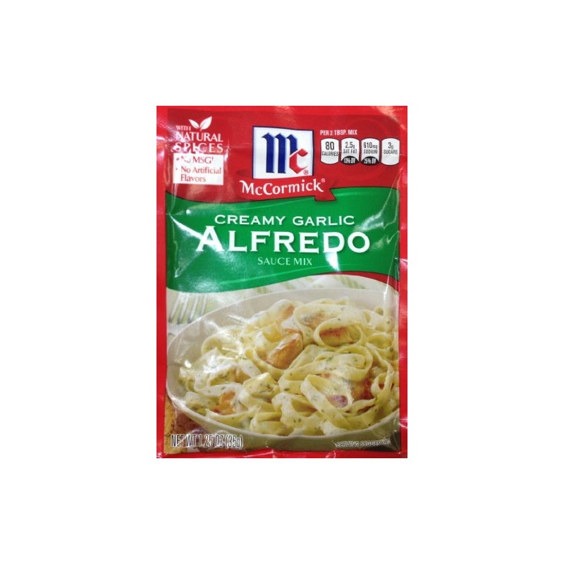 McCormick Alfredo Creamy Garlic Pasta Sauce, 1.25 OZ