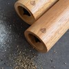 Navaris Salt and Pepper Mill Set - Adjustable Rubber Wood