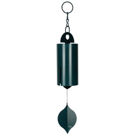 Woodstock Wind Chimes Heroic Windbell Wind Chimes for Outside, 40" Green Large Windchime for Outdoor Garden, Patio, Porch Wind Bell, Deep Tone Sound