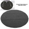 36in Round Shape Gary Barbecue Mat Oil Resistant BBQ Floor