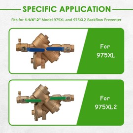 usvehj 1-1/4"-2" Complete Repair Kit Replaces for Wilkins 975XL 975XL2 Repair Kit, Compatible with Wilkins 975XL 975XL2 Backflow Preventer