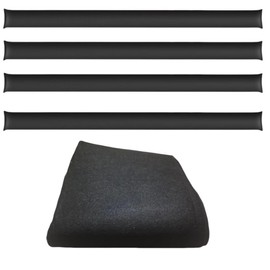 Water Barrier 5 ft x 6.5 inch Absorbent Flood Barriers Home Sandless Sand Bags for Flooding Reusable Water Absorber Water Absorbing Snake for Absorbent Prevention for Garage & Basement (5 Pack)