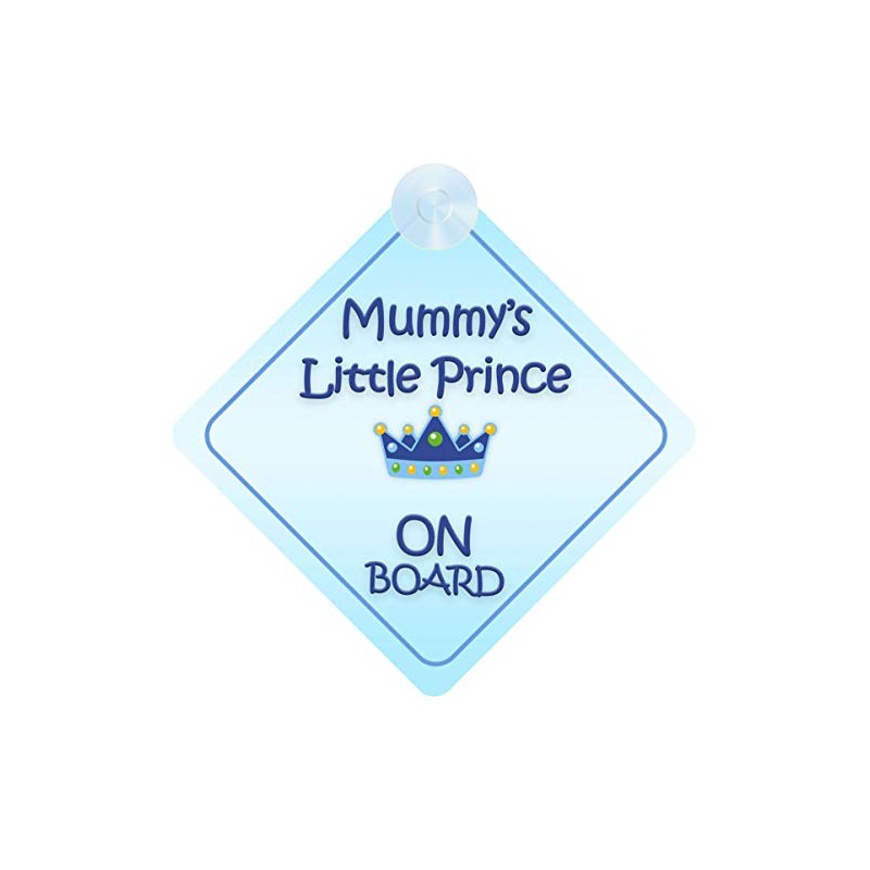Child on Board Car Sign - Mummy's Little Prince Design