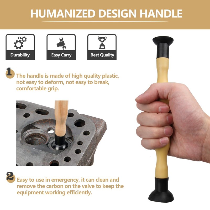 YanTone Valve Lapper Set with 4 Suction Plates, Double Ended