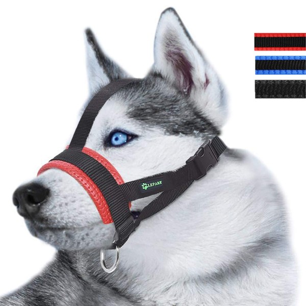 Lepark Head Strap Dog Muzzle Prevent from Taking Off by