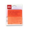 Office Depot Translucent Sticky Notes, 3"x3", 50-Note Pad (Orange)