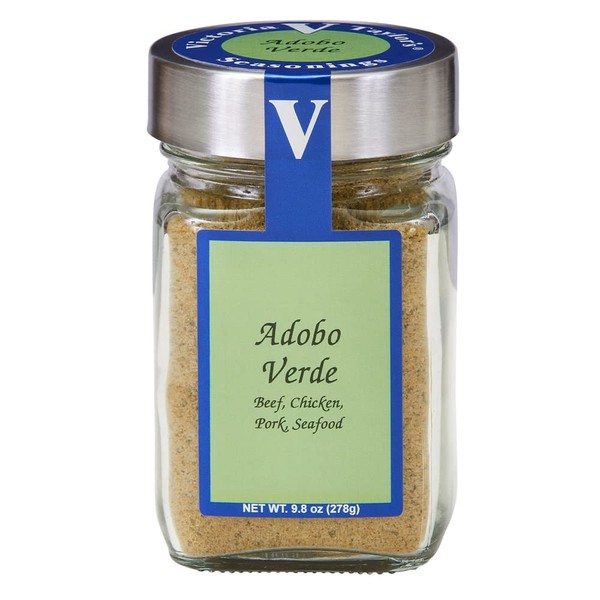 Victoria Taylor's Adobo Verde - Tarro de 10 onzas - Añade un sabor latino audaz a las comidas caseras. (Adobo Verde)