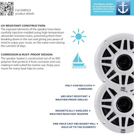 Dual Electronics DMP623 6.5" Weather-Resist