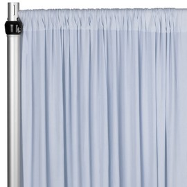 Generic Spandex 4way Stretch Backdrop Drape Curtain for Baby Shower Wedding Party Event Decor Home Decoration 18ft H x 60in W Dusty Blue, 1 PK, bkdp_18_spdx_dblue