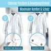 Merroum Lab Coat White 100% Cotton (200 g/m²) with Multiple