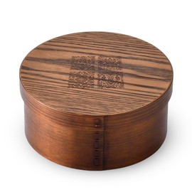 J-kitchens Nordic Flower Pattern, Wooden Hitsu, Approx. 4 to 5, Φ8.3 x 3.7 inches (21 x 9.5 cm)
