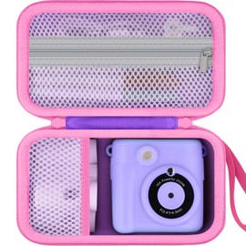 Baval for ESOXOFFORE/Dylanto/MgaoLo/Gofunly/GKTZ/WEEFUN Kids Camera Instant Print Camera Hard Carrying Storage Case,Storage Case Compatible with camera toy and Print Paper,Purple Case