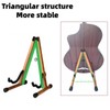 nalu Natural Wood A-shape Guitar Stand