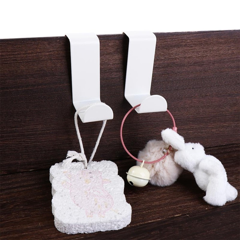 Vctitil 2Pcs Stainless Steel Over The Door Hooks,Z Shape Back